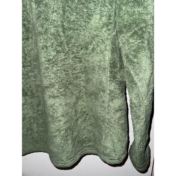 The North Face Sage Green 1/4 Zip Polyester Fleece Jacket Women Size Large - Picture 8 of 11